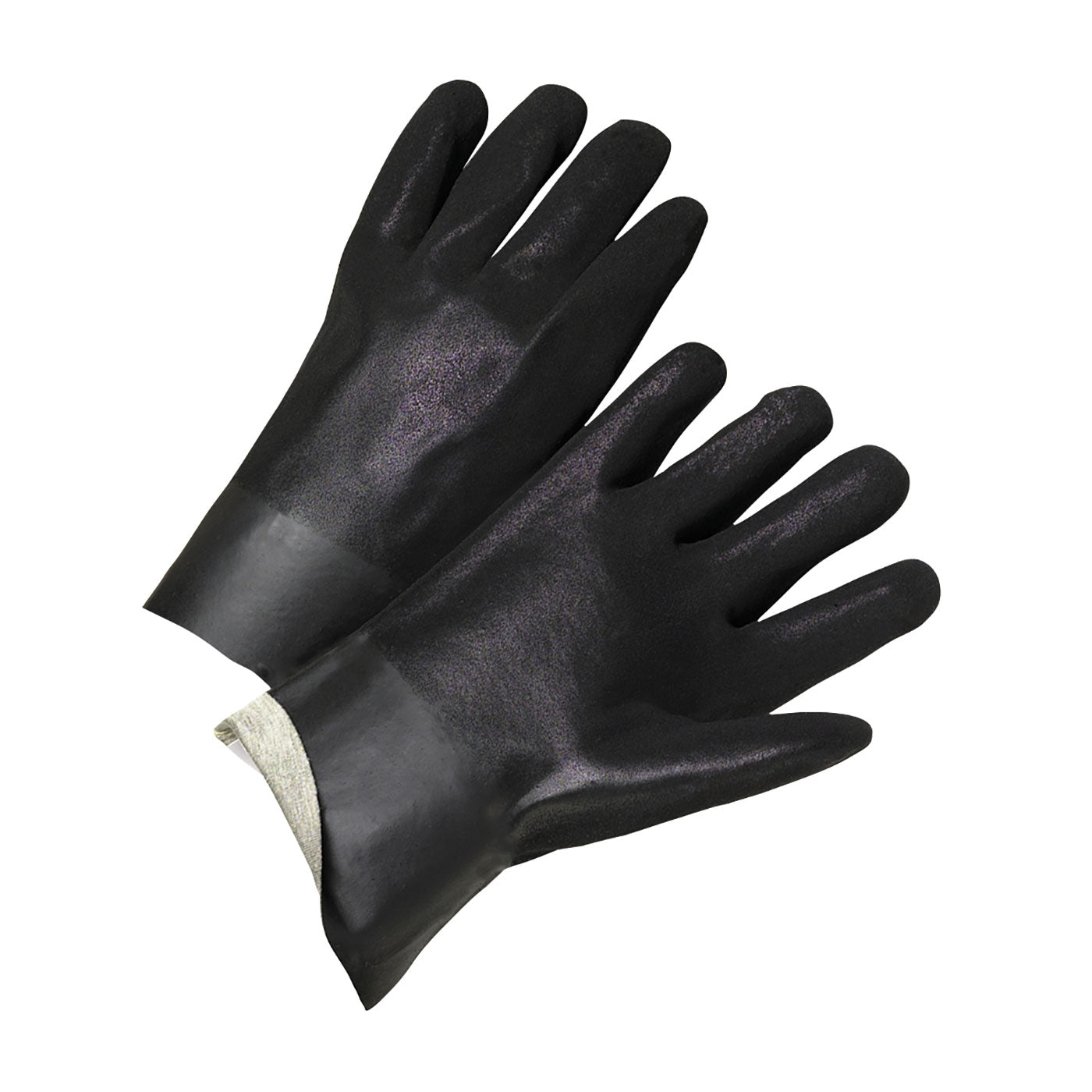 PIP 1047RF – PVC Dipped Glove with Interlock Liner and Rough Sandy Finish - 14" Length