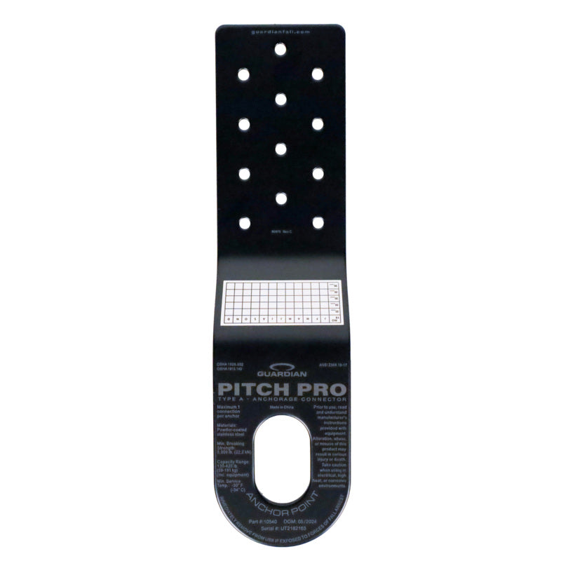 Guardian 10540 - PitchPro Roof Anchor - Black - manufacturer product image