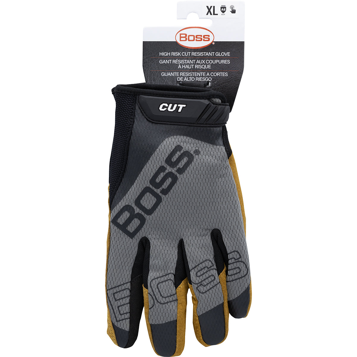 PIP 120-MC1325T glove - leather - Gray
