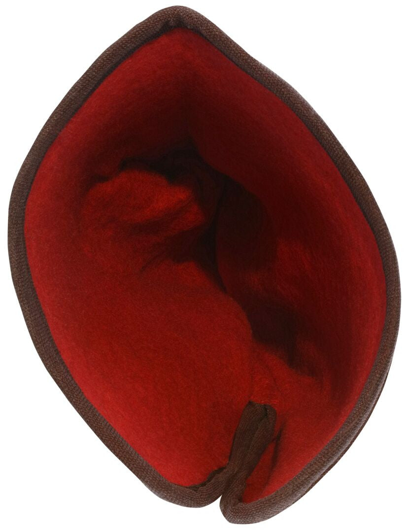 Insulated Cowhide Split Leather Palm Gloves, Fleece Lined, Rubberized Safety Cuff