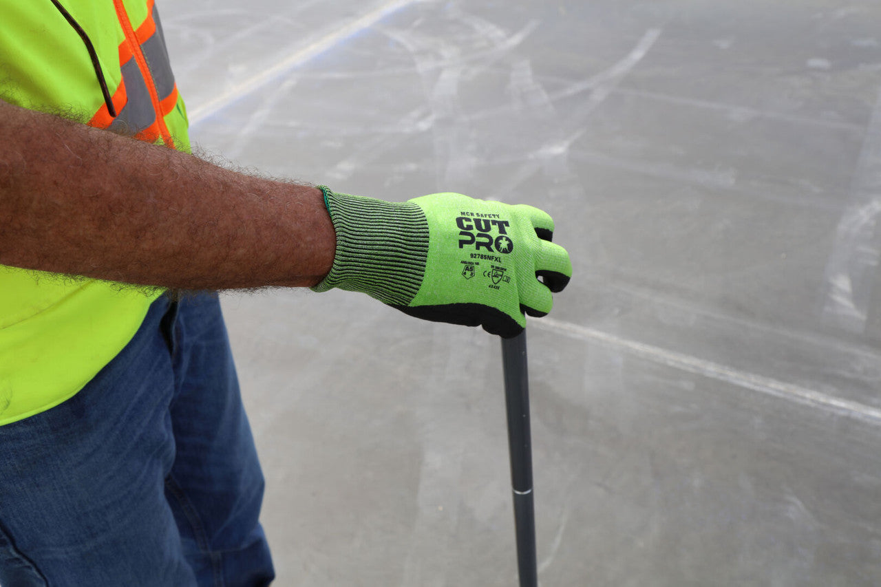 92785NF - MCR Safety Cut Pro® - 18-Gauge HyperMax® HPPE Shell - Cut, Abrasion, and Puncture Resistant - Micro Foam Nitrile Coated Palm and Fingertips - Reinforced Thumb Crotch for Additional Wear Protection