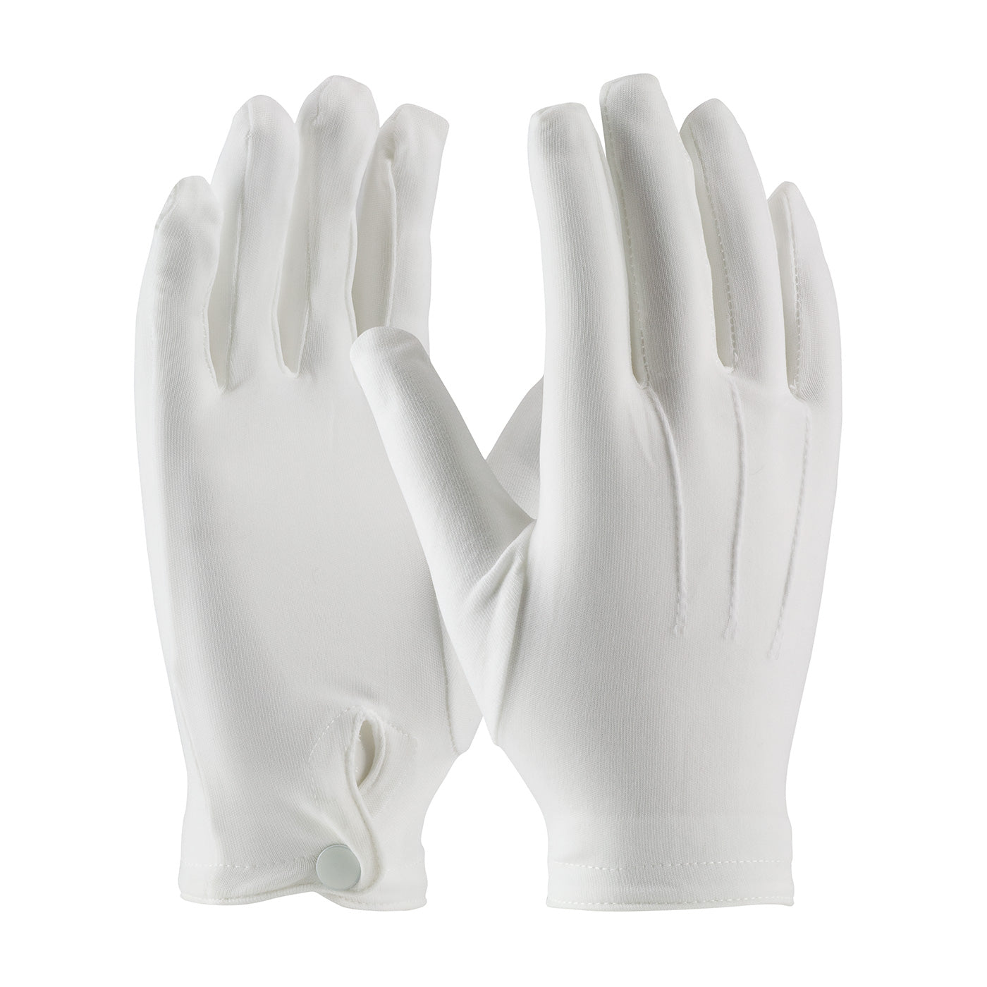 Century Glove 130-650WM – 100% Stretch Nylon Dress Glove with Raised Stitching on Back - Snap Closure