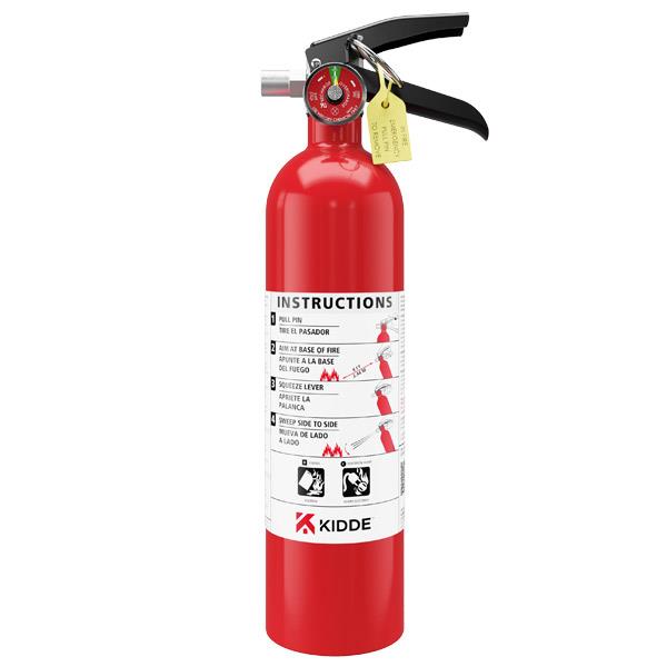 Kidde Pro 2.75 lb BC Automotive Fire Extinguisher with Strap Bracket (Rechargeable)