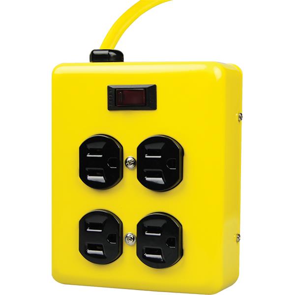 Southwire Yellow Jacket 4-Outlet Metal Power Block