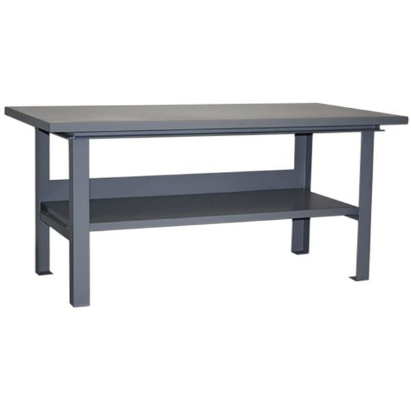 Extra-Heavy-Duty Work Table, 8000 lb Capacity, 34"H x 60"W x 36"D, Gray