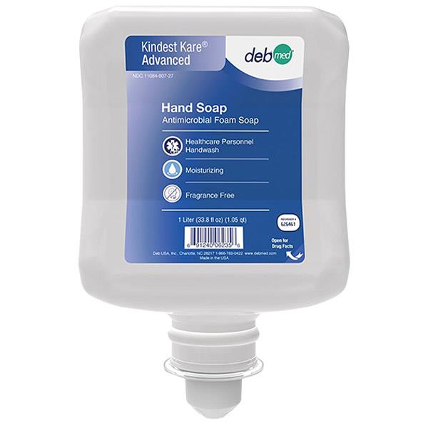 SC Johnson Professional Kindest Kare Advanced Antimicrobial Healthcare Personnel Handwash, 1 L Refill, 6/Case