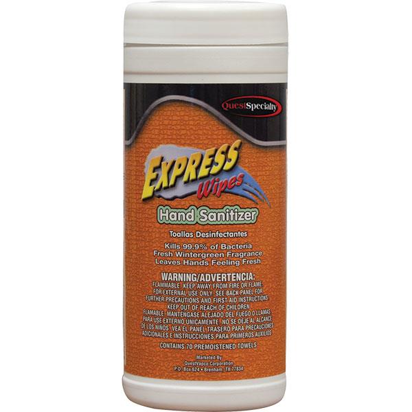 QuestSpecialty Express Wipes Hand Sanitizer