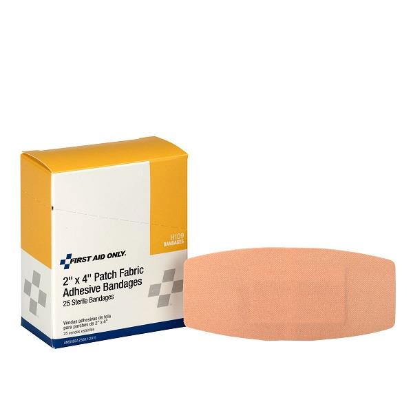 Elbow and Knee Plastic Bandage (Unitized Refill), 2" x 4", 25/Box