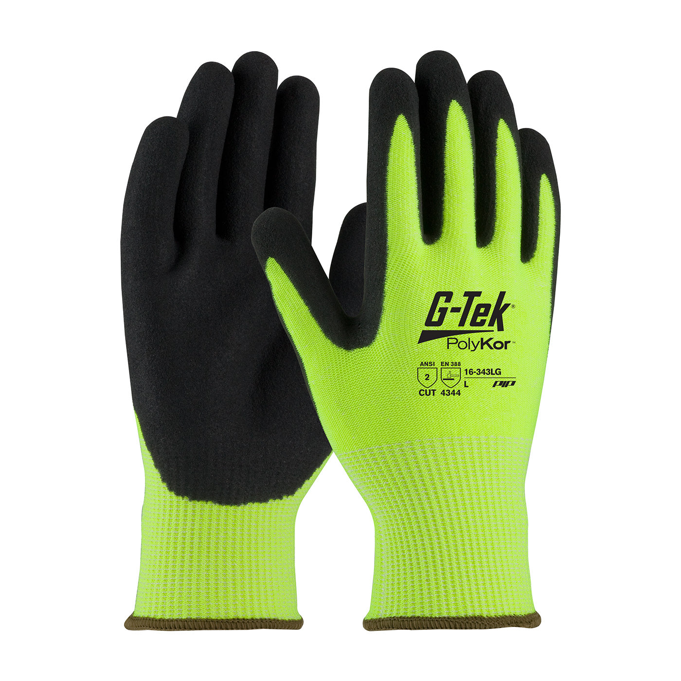 PIP 16-343LG glove - cut resistance - Hi-Vis Yellow