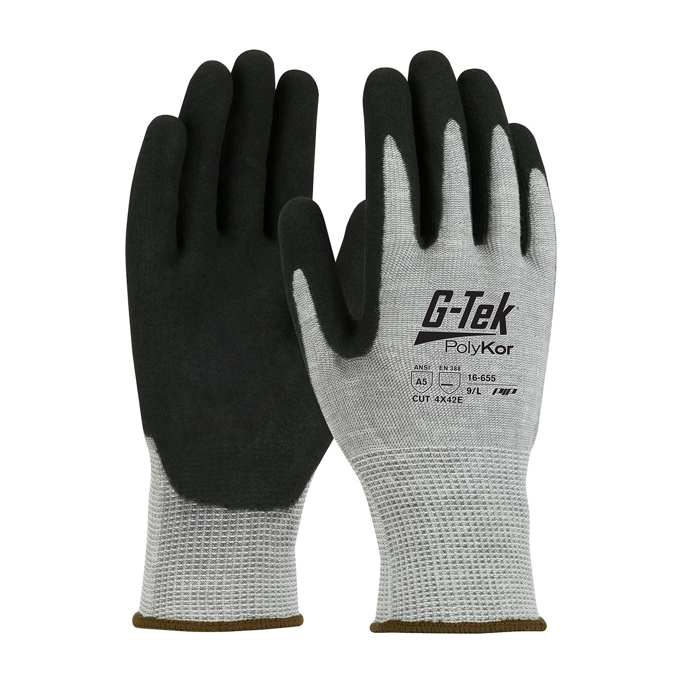 PIP 16-655 glove - cut resistance - Salt & Pepper