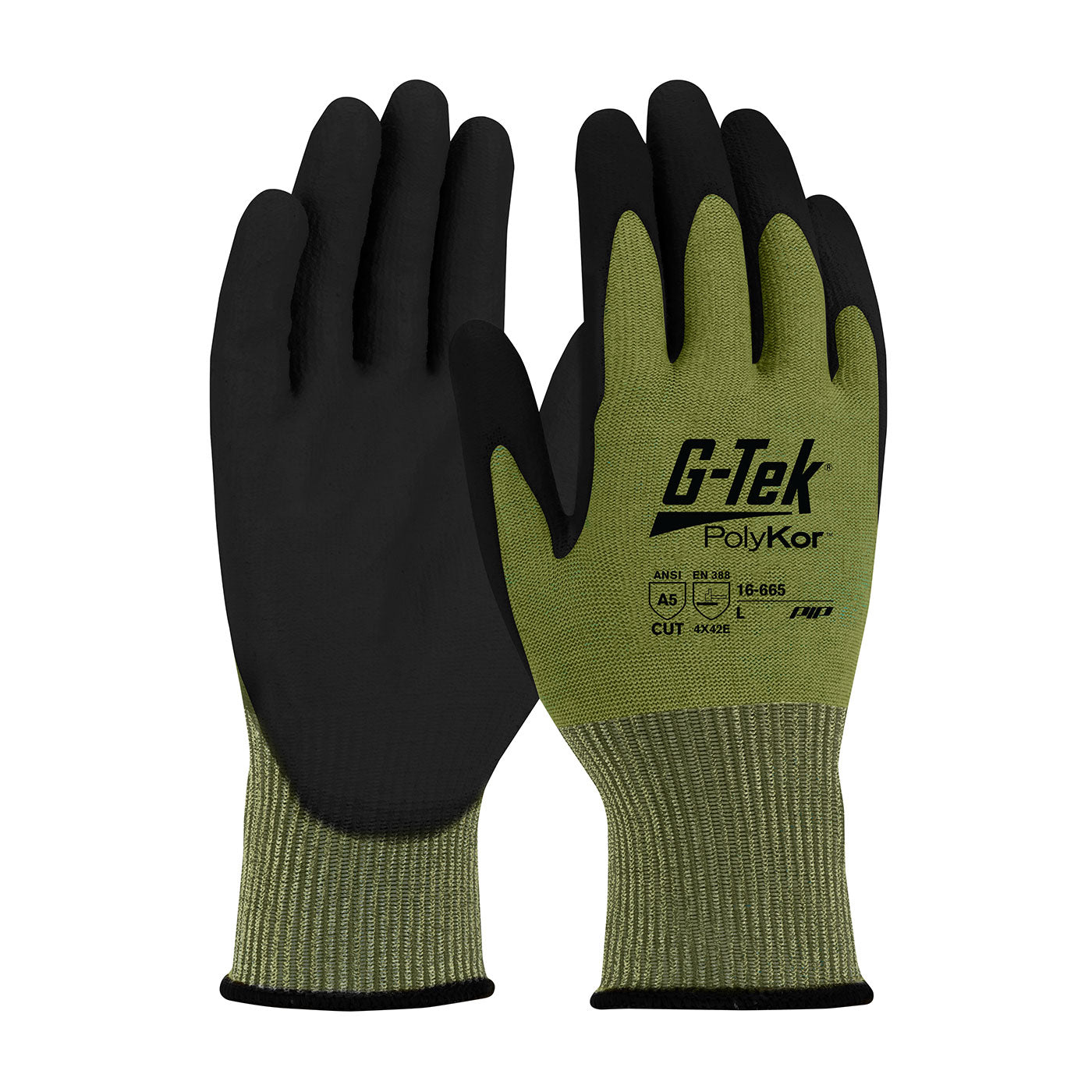 PIP 16-665 glove - cut resistance - Green