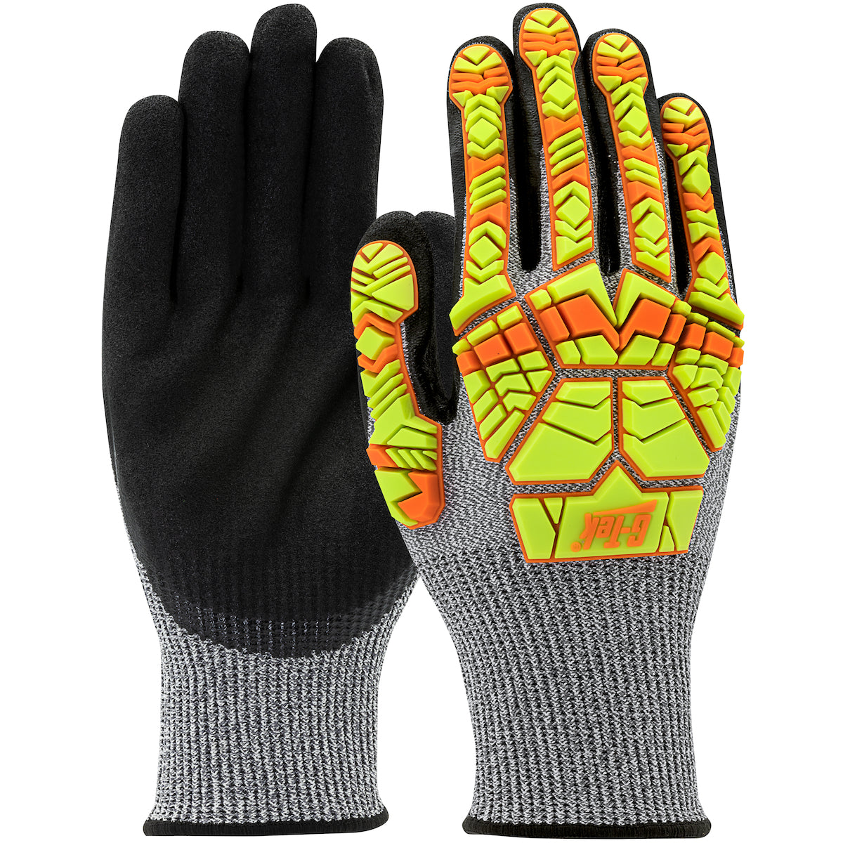 PIP 16-MPH430HV glove - impact protection - Salt & Pepper