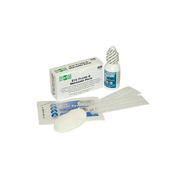 Eye Care Pack w/ (2) Sterile Eye Pads & (2) Adhesive Strips, & 1 oz Eyewash