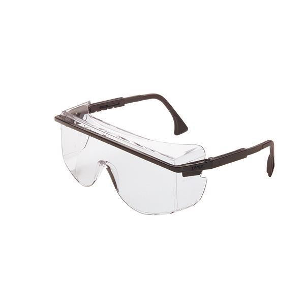 Honeywell Uvex Astro OTG 3001 Eyewear, Black Frame, Uvextreme Anti-Fog Clear Lens