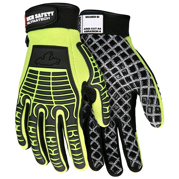 MCR Safety UltraTech MC500 Mechanics Gloves – Silicone Palm