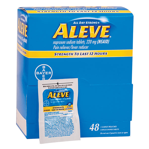 Aleve Pain Reliever, 220 mg, 48/Box