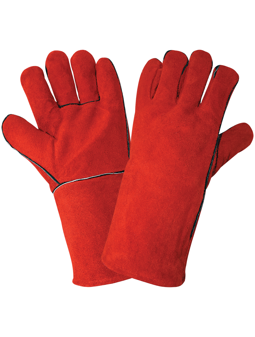 Global Glove - 1200E - Leather Welding Gloves - red