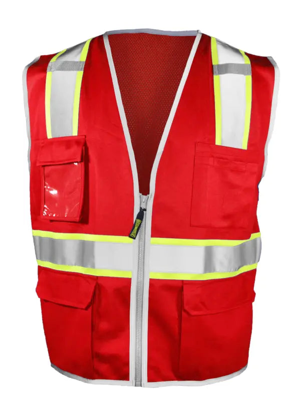 Occunomix Non-Ansi Colored Surveyor Hi-Vis Safety Apparel Blue 4X/5X model LUX-XTOMSZ-B4/5X