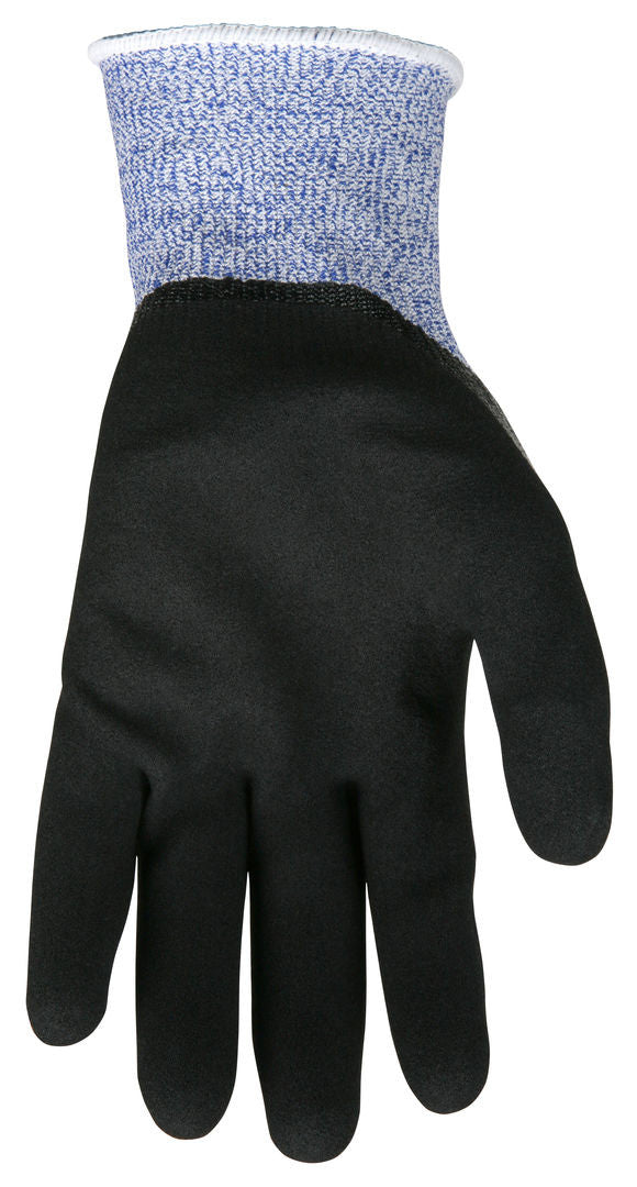 92753 - MCR Safety CutPro® - 13 Gauge HyperMax® HPPE Shell - Cut, Abrasion, and Puncture Resistant Work Gloves - Double Dipped - Foam Nitrile Palm Over Flat Nitrile Dip
