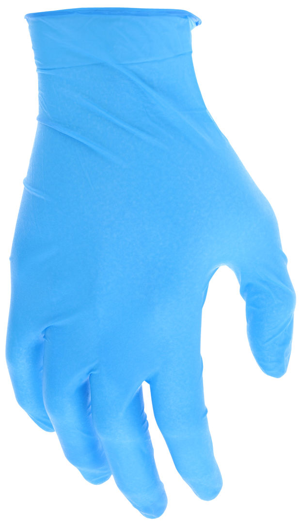 6015 - NitriShield™ Gloves - 4 mil (5.5 g) Powder Free Disposable Nitrile - Industrial Food Service Grade - Textured Finish - 9.5 Inches Long - Blue - Component Materials Comply With all Federal Regulations for Food Contact