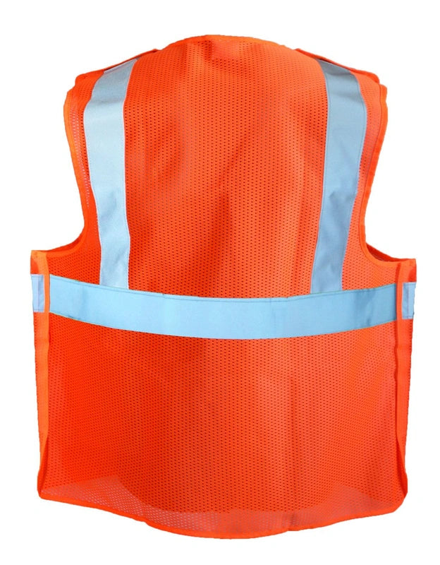 Occunomix Occunomix LUX-SSGCB-Y-S Classic Mesh 5-pt. Break w/ Zipper LUX-SSGCB Safety Glasses Medium orange model