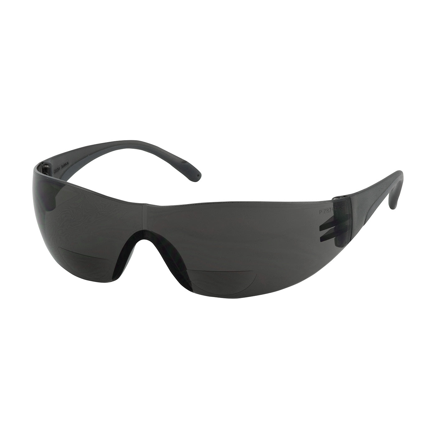 Zenon Z12R™: Rimless Safety Readers with Gray Temple, Gray Lens and Anti-Scratch Coating - +2.00 Diopter