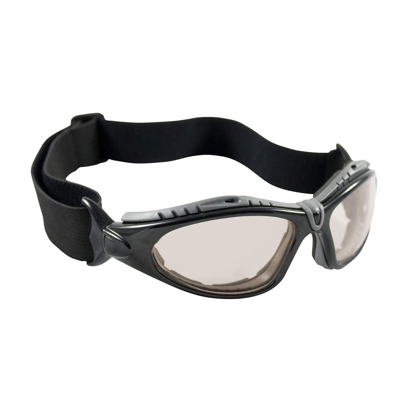 Fuselage™: Full Frame Safety Glasses with Black Frame, Foam Padding, I/O Lens and Anti-Scratch / Anti-Fog Coating