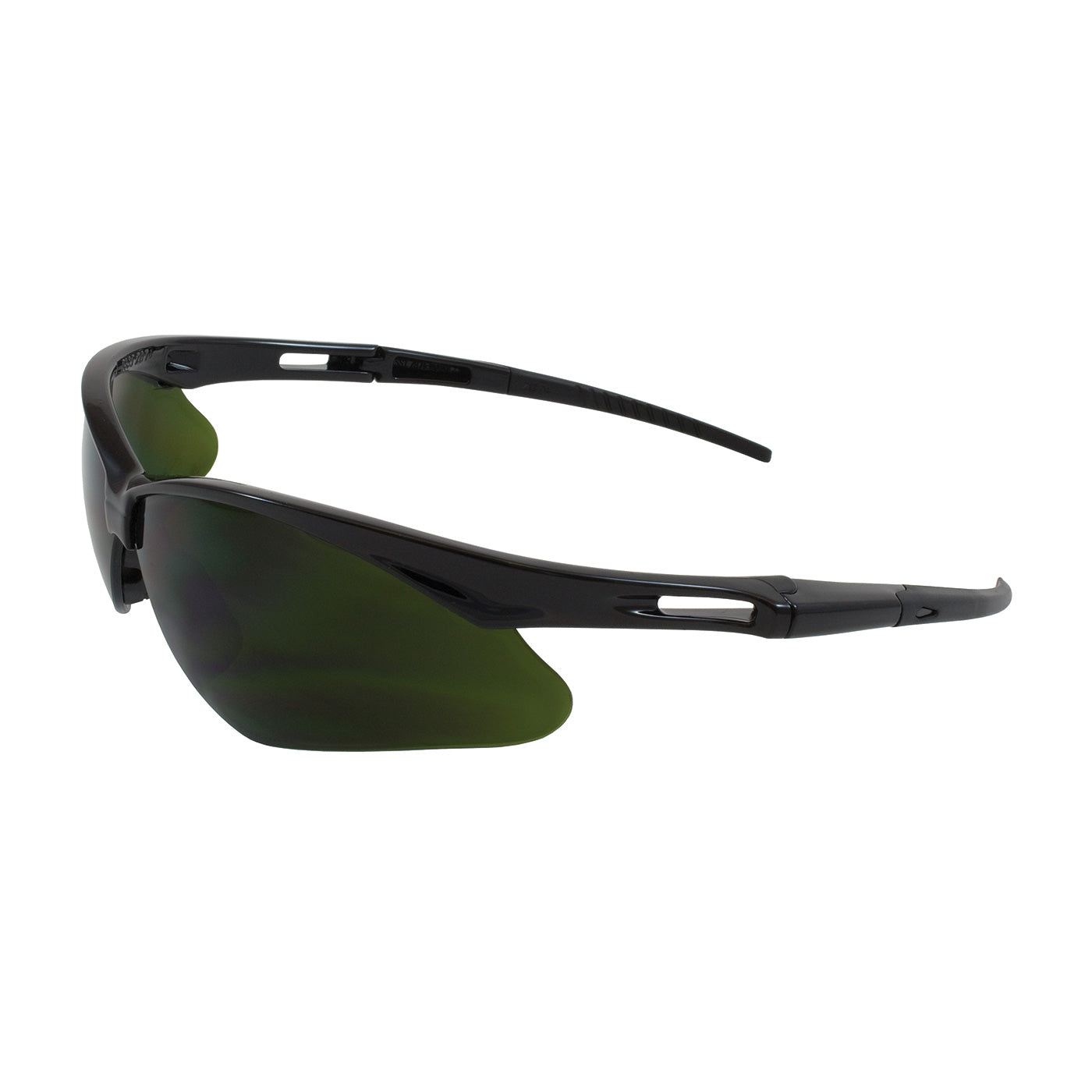 Anser™: Semi-Rimless Safety Glasses with Black Frame, IR Filter Shade 5.0 Lens and Anti-Scratch Coating