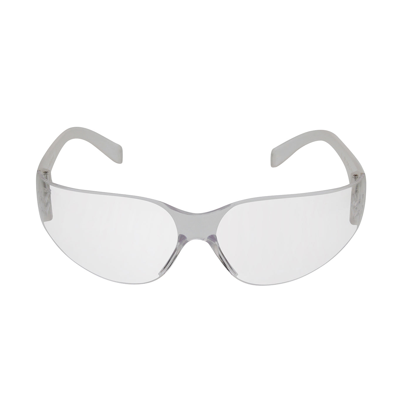 Zenon Z12™ Rimless Safety Glasses with Clear Temple, Clear Lens and Anti-Scratch / Anti-Fog Coating