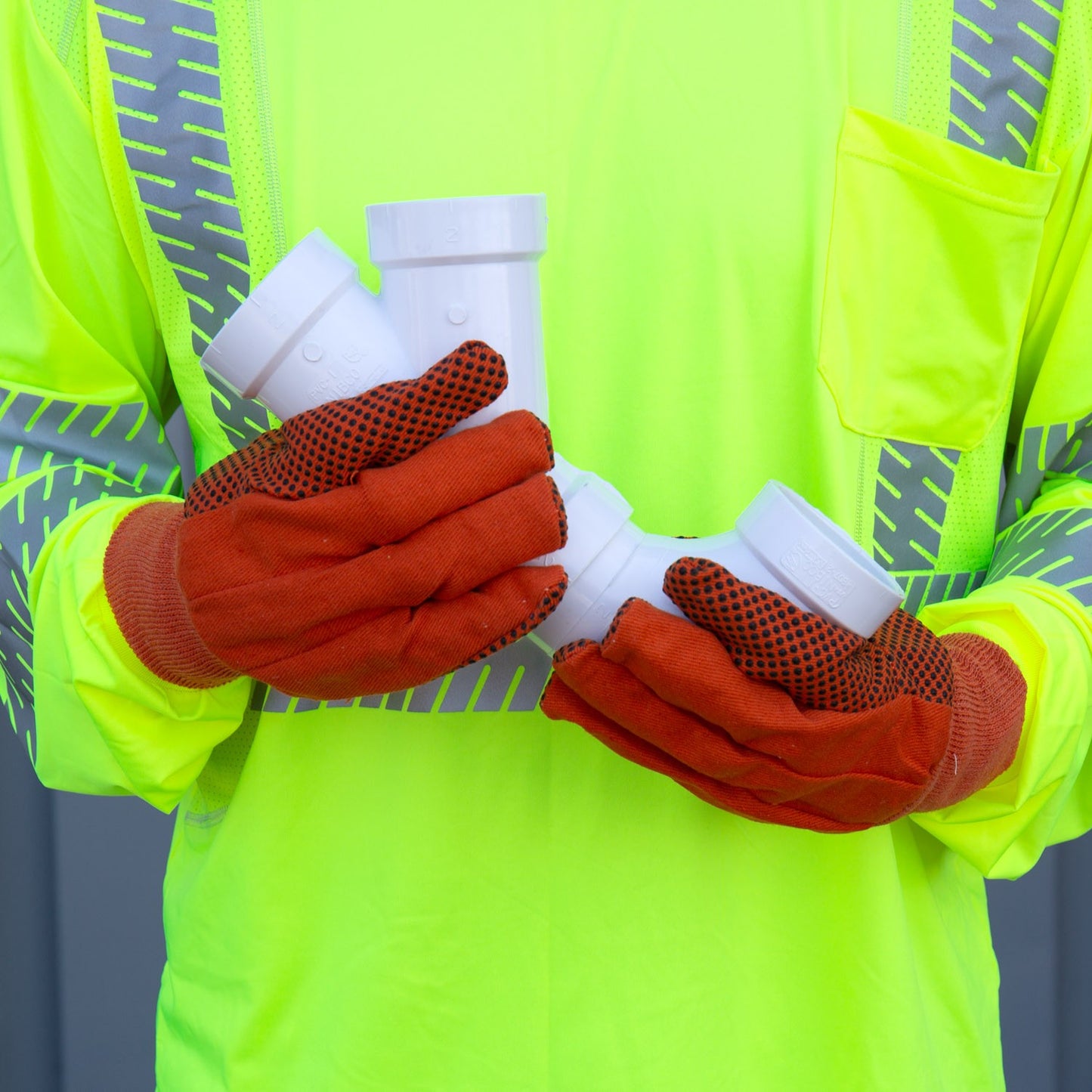 Cordova HI-VIS Orange Canvas, Black PVC Dots, Or #2710 image 2