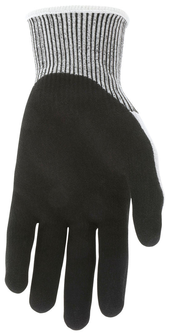 VP92754 - Vending Packaged - MCR Safety CutPro® - 13 Gauge HyperMax® HPPE Shell - Cut Resistant Work Gloves - Double Coated Black Nitrile Outer Coating Absorbs Oils and Aids Grip - Inner Coating Repels Oils and Liquids
