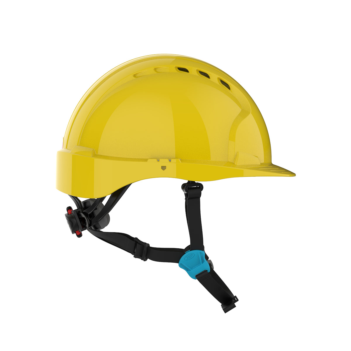 PIP JSP 280-EV6252V-CH Vented, Cap Style Safety Helmet with HDPE Shell, 4-Point Chinstrap, 6-Point Suspension and Wheel Ratchet Adjustment