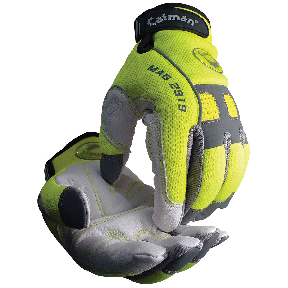 PIP 2919 glove - leather - Hi-Vis Yellow