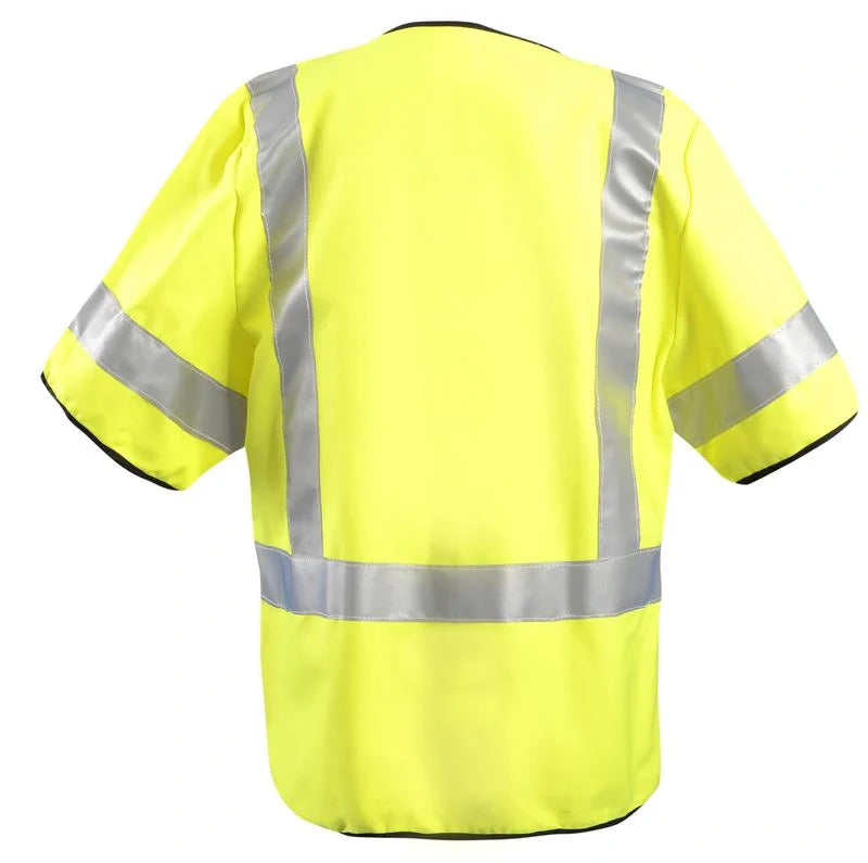 Occunomix FLAME RESISTANT COTTON SOLID SINGLE STRIPE VEST - Type R Class 3 Flame Resistant Safety Apparel Yellow L model