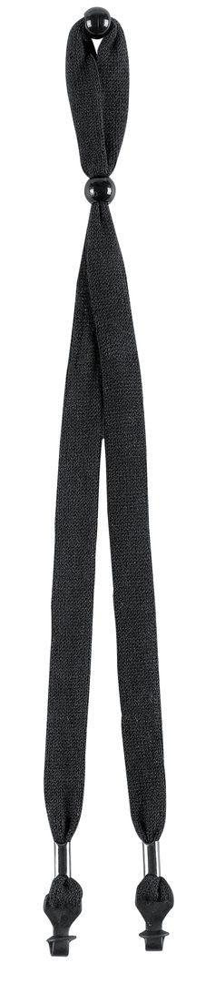 MCR Safety 215 - Economy, Black Rubber Loop Ends Lanyard - manufacturer product image 2