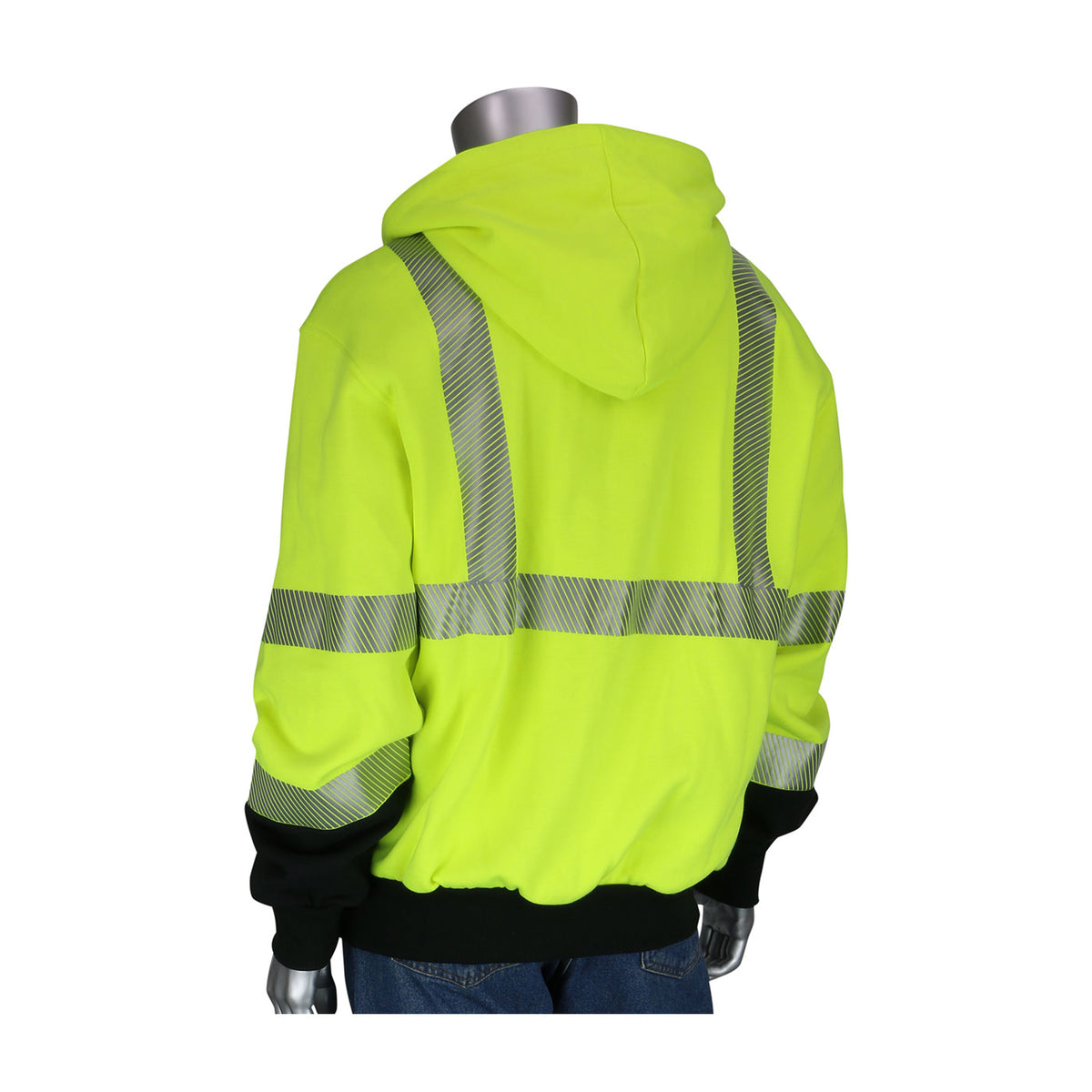 PIP 385-1370FR ANSI Type R Class 3 AR/FR Full Zip Hooded Sweatshirt
