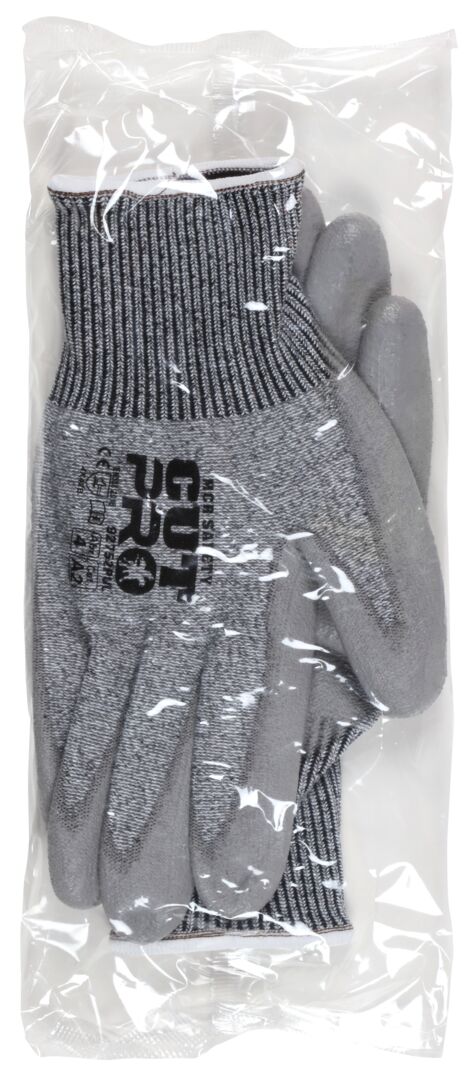 92752PU - MCR Safety CutPro® - 13-Gauge HyperMax® HPPE Shell - Cut Resistant Work Gloves - Polyurethane (PU) Coated Palm and Fingertips