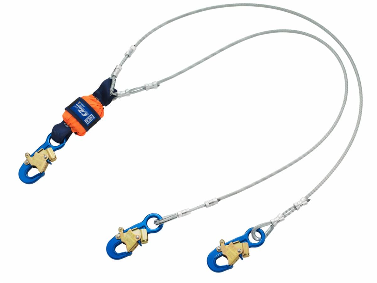 3M™ DBI-SALA® EZ-Stop™ Leading Edge 100% Tie-Off Cable Shock-Absorbing Lanyard 1246068, Orange, 6 ft
