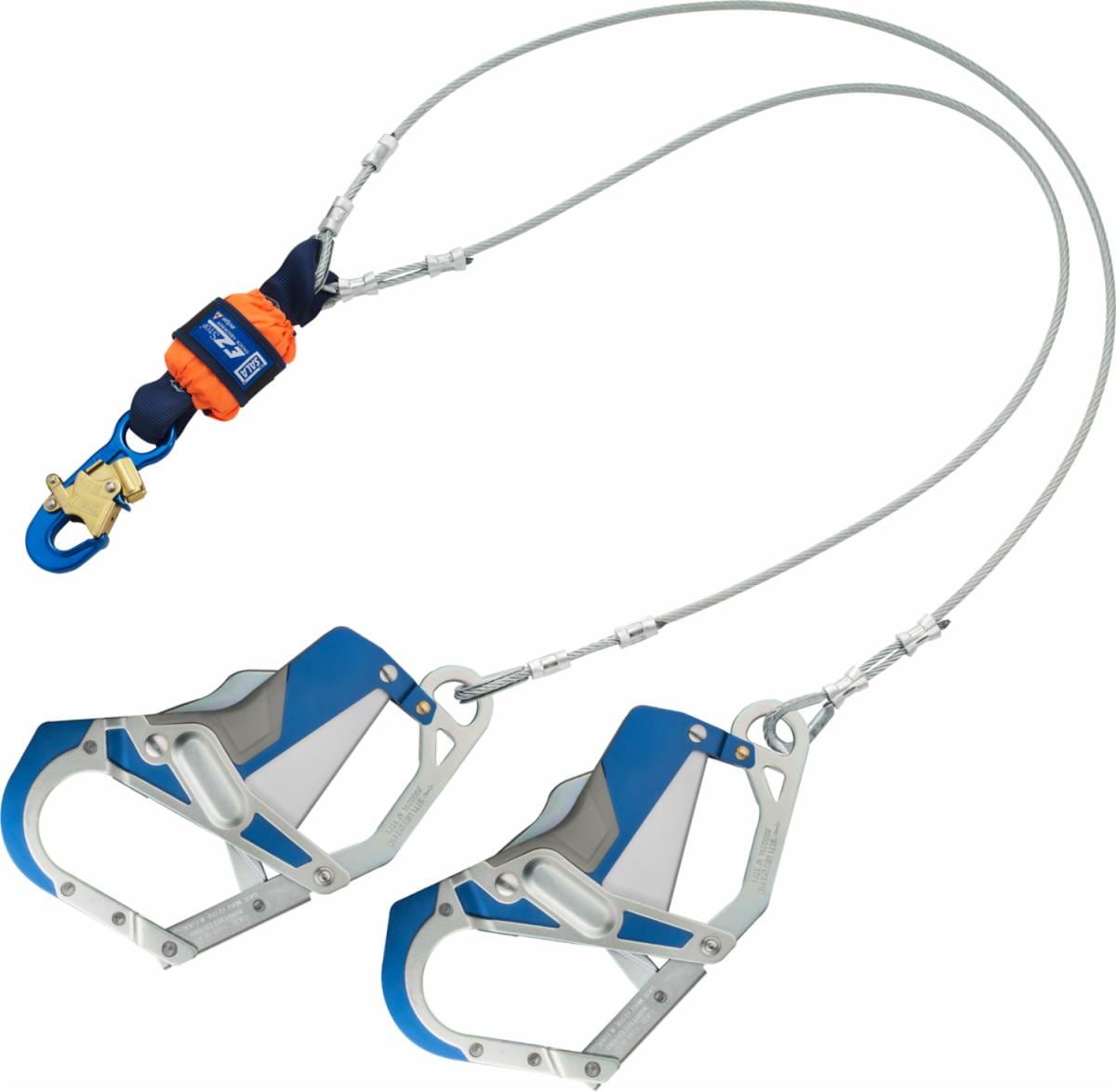 3M™ DBI-SALA® EZ-Stop™ Leading Edge 100% Tie-Off Cable Shock-Absorbing Lanyard 1246412, Orange, 6 ft
