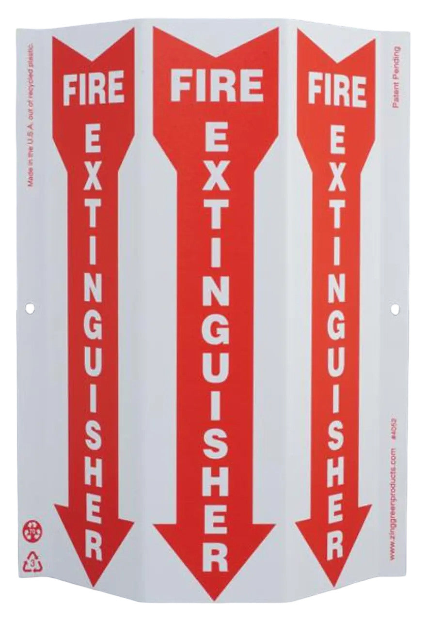 ZING Safety Sign "Fire Extinguisher" Triview Slim - official Zing product image 1