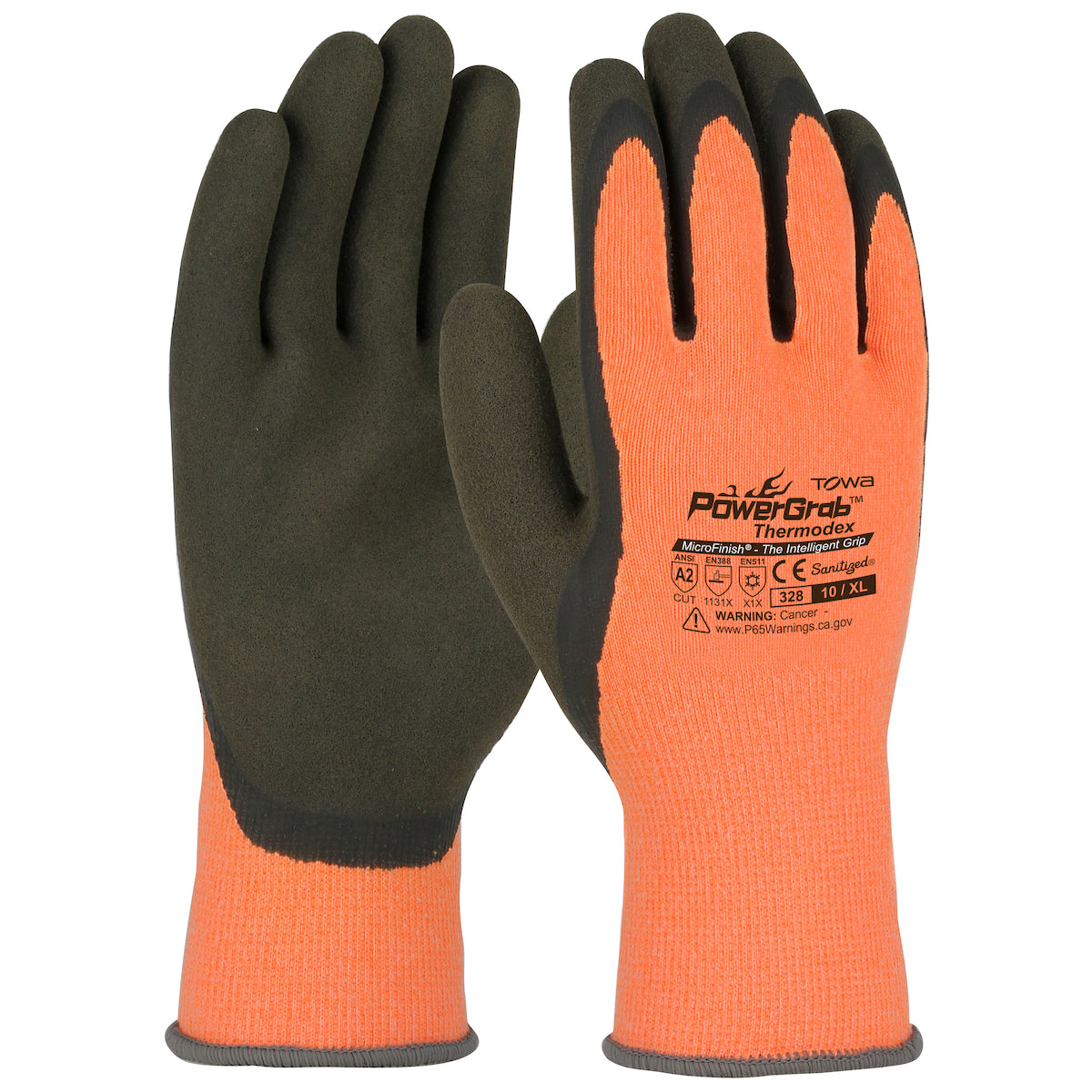 PowerGrabTM Thermodex Hi-Vis Seamless Knit Glove with Latex