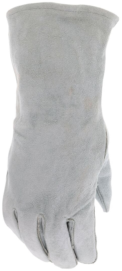 Cowhide Split Leather Welding Gloves, Fleece Lined, Wing Thumb, Ladies
