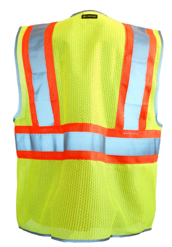 Occunomix Mesh Two-Tone Vest Hi-Vis Safety Vests Yellow M model LUX-SSCOOL2-YM