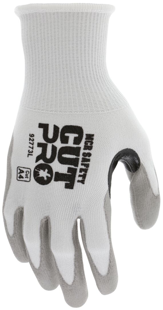 92773 - MCR Safety CutPro® - 15 Gauge HyperMax® HPPE Shell - Cut, Abrasion, and Puncture Resistant - Polyurethane (PU) Coated Palm and Fingertips - Reinforced Thumb Crotch