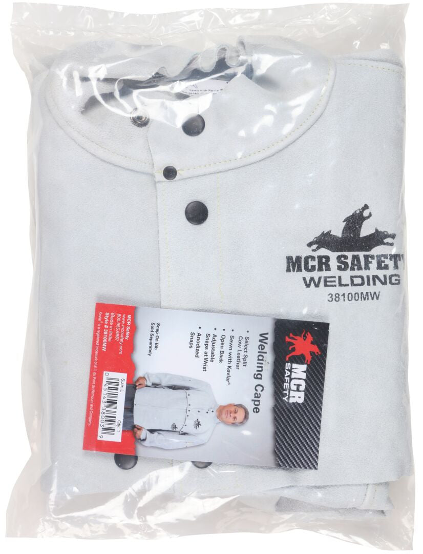 MCR Safety 38100MW - Mphs Welding Leather Welding Cape L - manufacturer product image 4