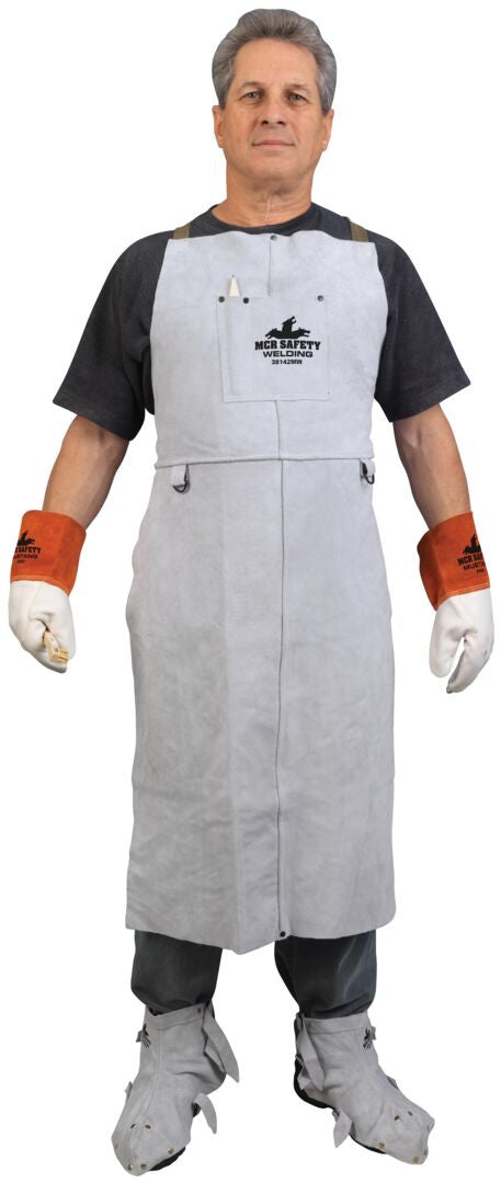 MCR Safety 38142MW - Mphs Welding Leather 24x42 Bib Apron - manufacturer product image 5
