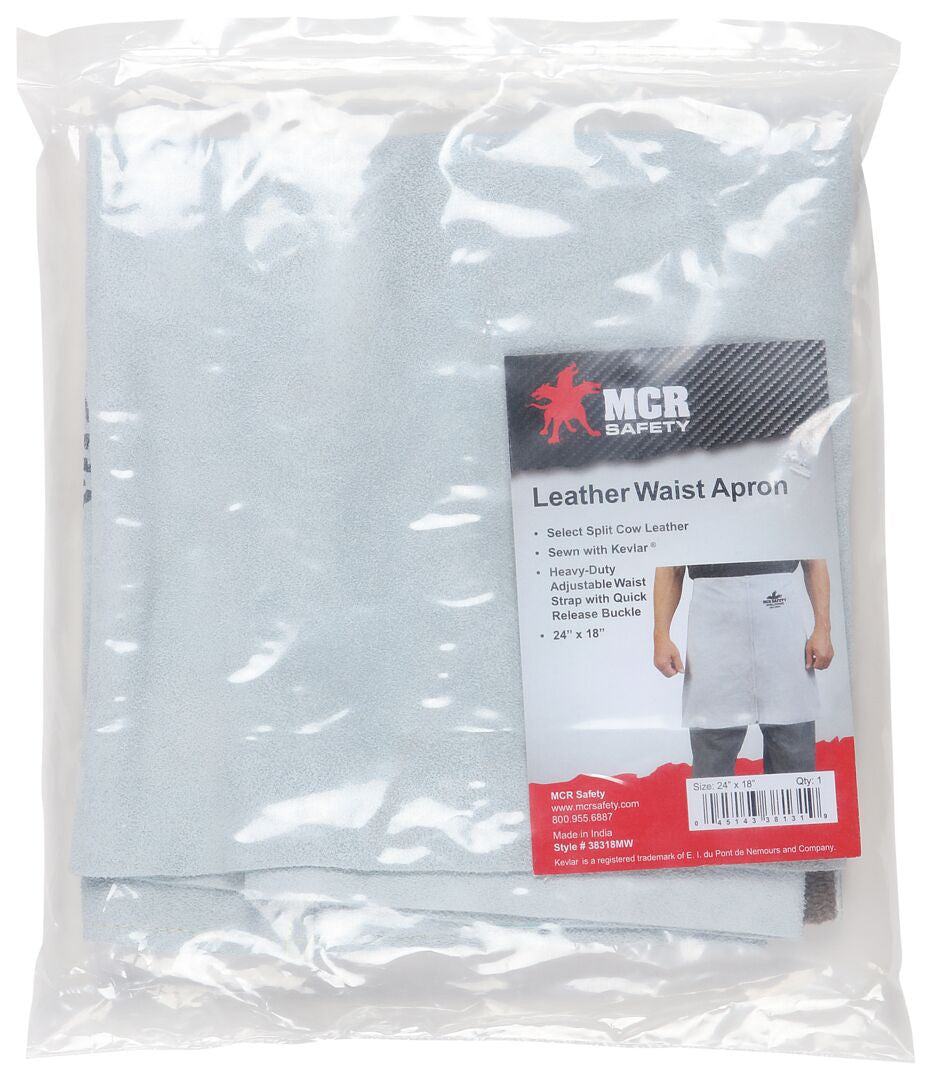 MCR Safety 38318MW - Mphs Welding Leather 18" Waist Apron - manufacturer product image 6
