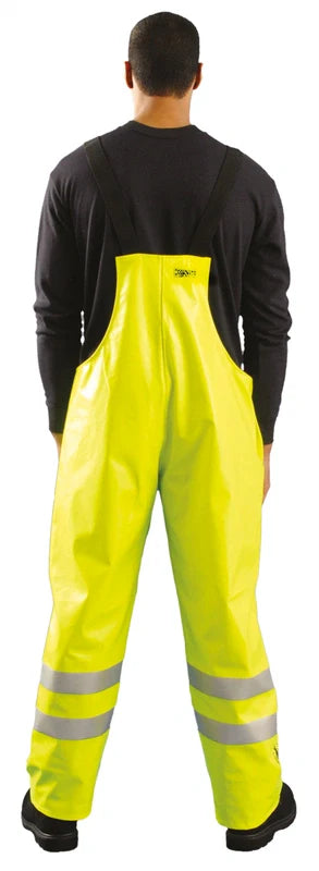 Occunomix Flame Resistant Rain Bib Pants Flame Resistant Safety Apparel Yellow L model LUX-TBIB/FR-YL