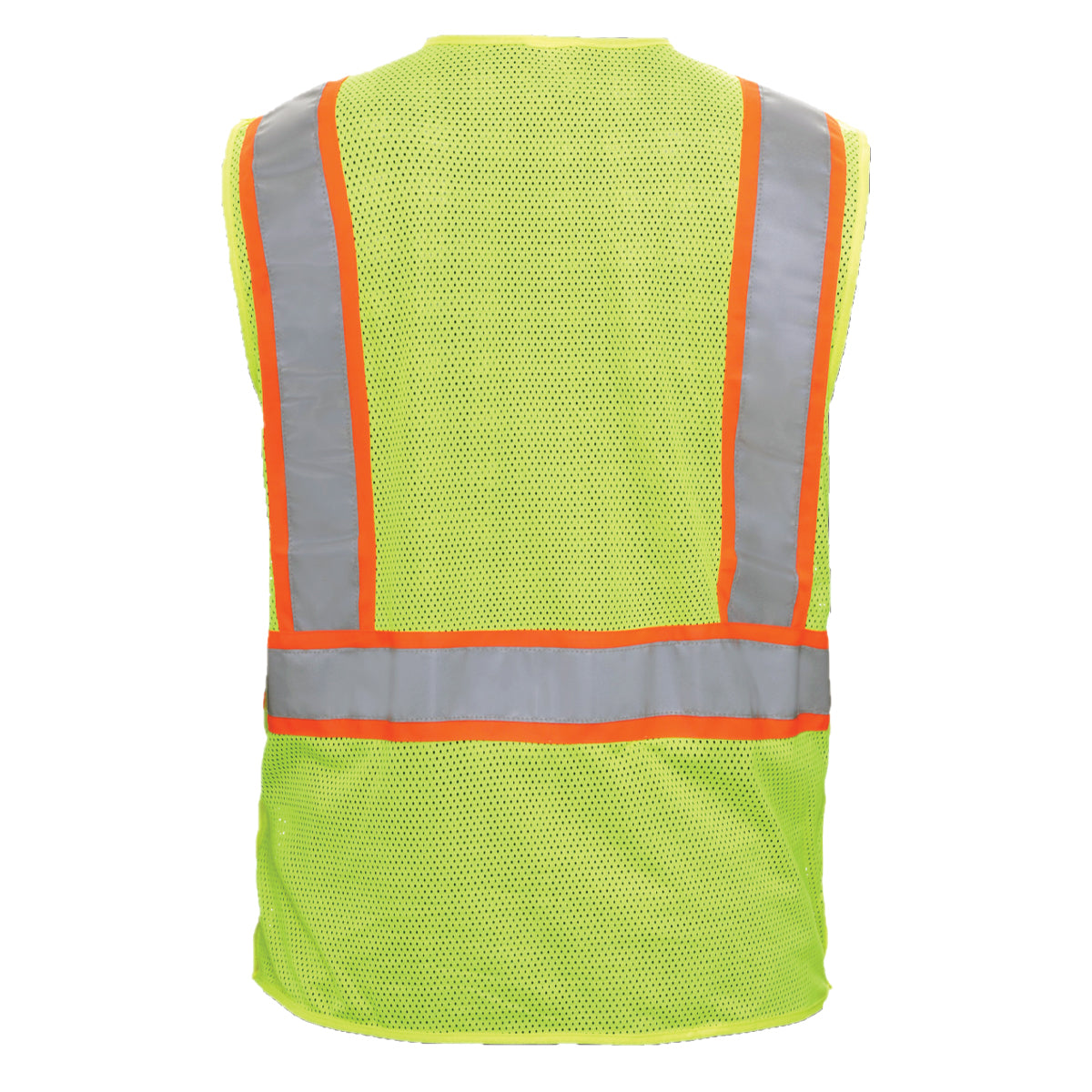 PIP Reflective Apparel 505ST ANSI Type R Class 2 Seven Pocket Mesh Breakaway Vest