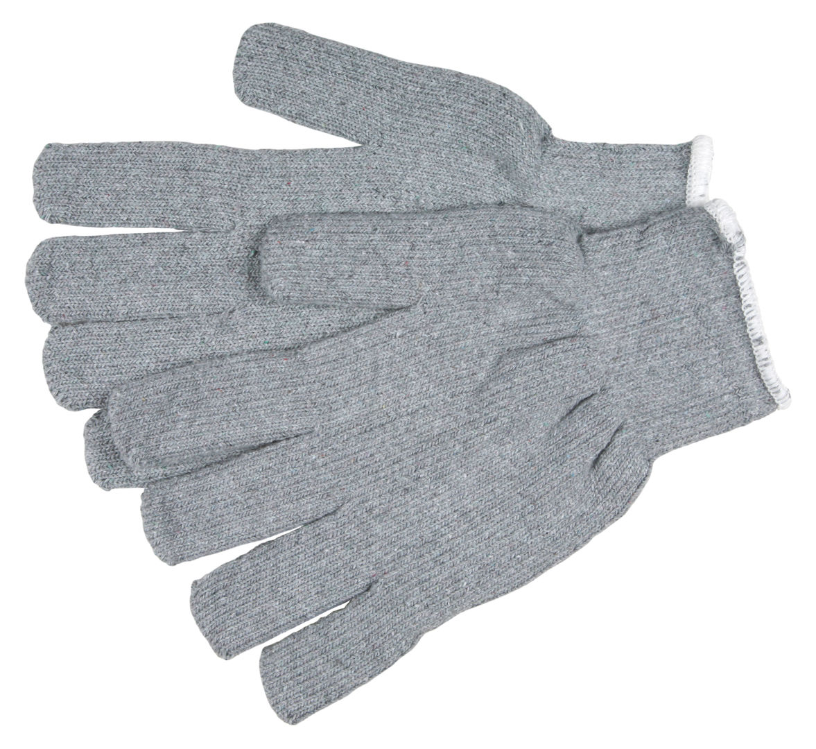 9413KM - Gray Terrycloth Work Gloves - 16 Ounce Regular Weight - Loop-in Fabric - Seamless and Reversible - Comfortable Knit Wrist - Gray Color Helps Hide Dirt and Grime